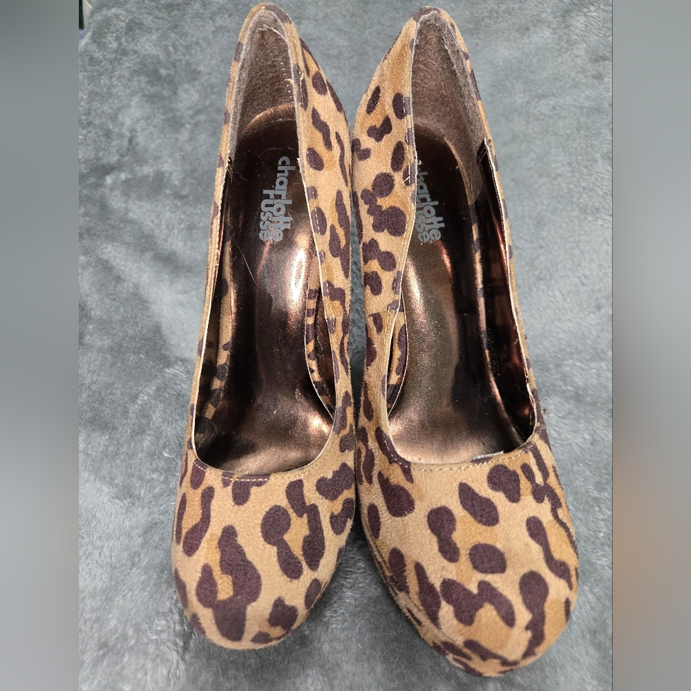 Charlotte Russe Leopard Heels size 6 - Picture 4 of 9